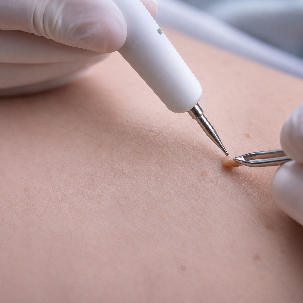 Professional skin tag removal treatment at UR ALLURE, Orange County