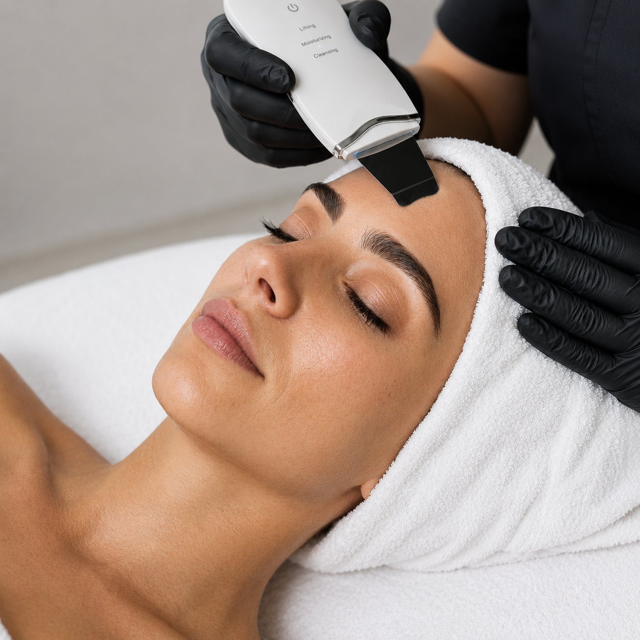 Ultrasound facial treatment at UR ALLURE, Orange County